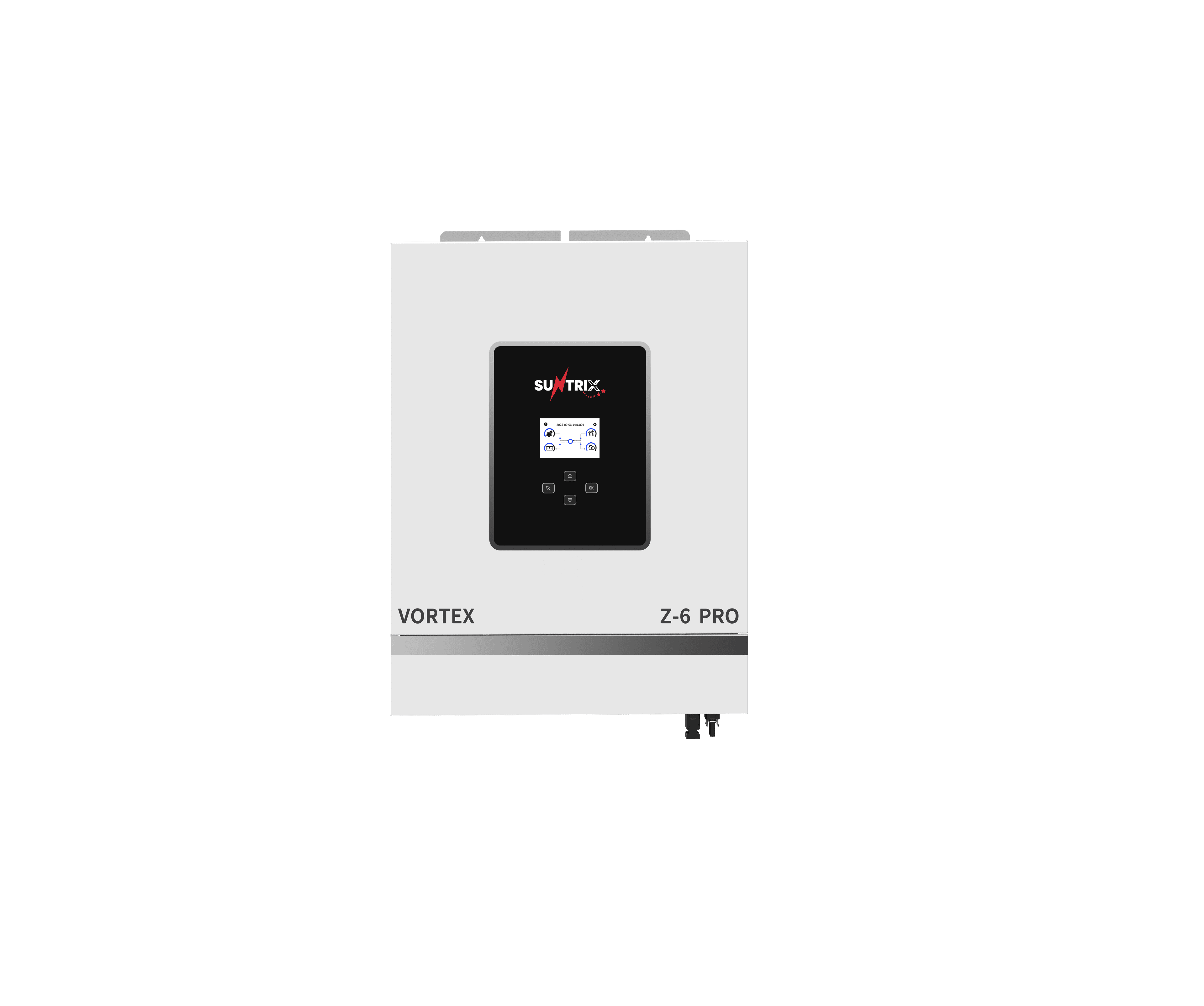 Suntrix Vortex Z-6 PRO 6kW Solar Inverter | IP54, Wi-Fi, 5-Year Warranty — Vortex Series