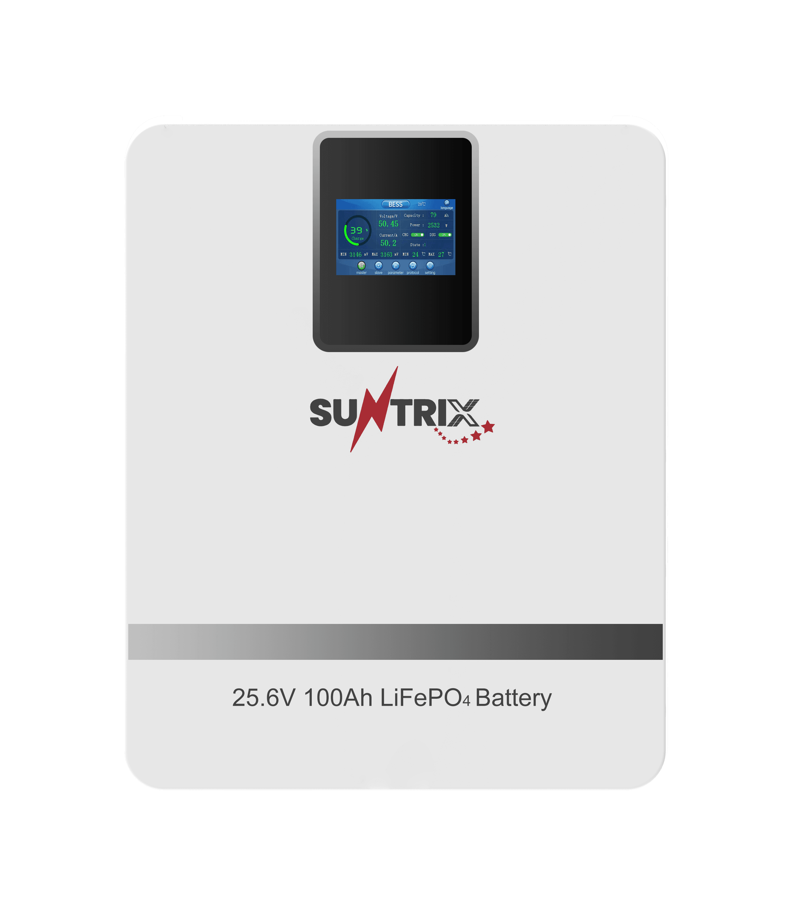 Suntrix PowerPulse PP-2.56KW 2.56kWh LiFePO4 Lithium Battery | 25.6V Wall-Mounted, Wi-Fi, 5-Year Warranty — Power Pulse